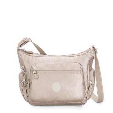 Kipling Gabbie Small Metallic Crossbody Bags Metallic Glow | AU 1143NW